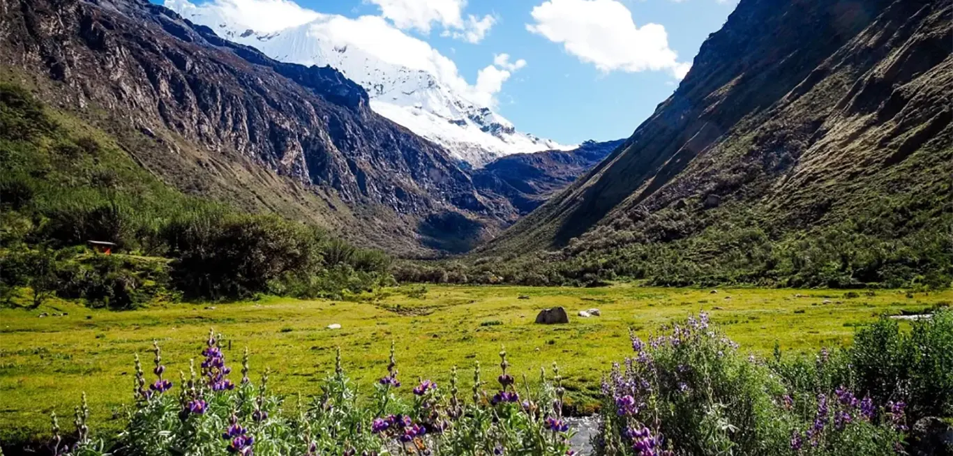 Cebolla Pampa – Inicio del Trekking a Laguna 69 Cebolla Pampa, punto de inicio del trekking hacia Laguna 69
