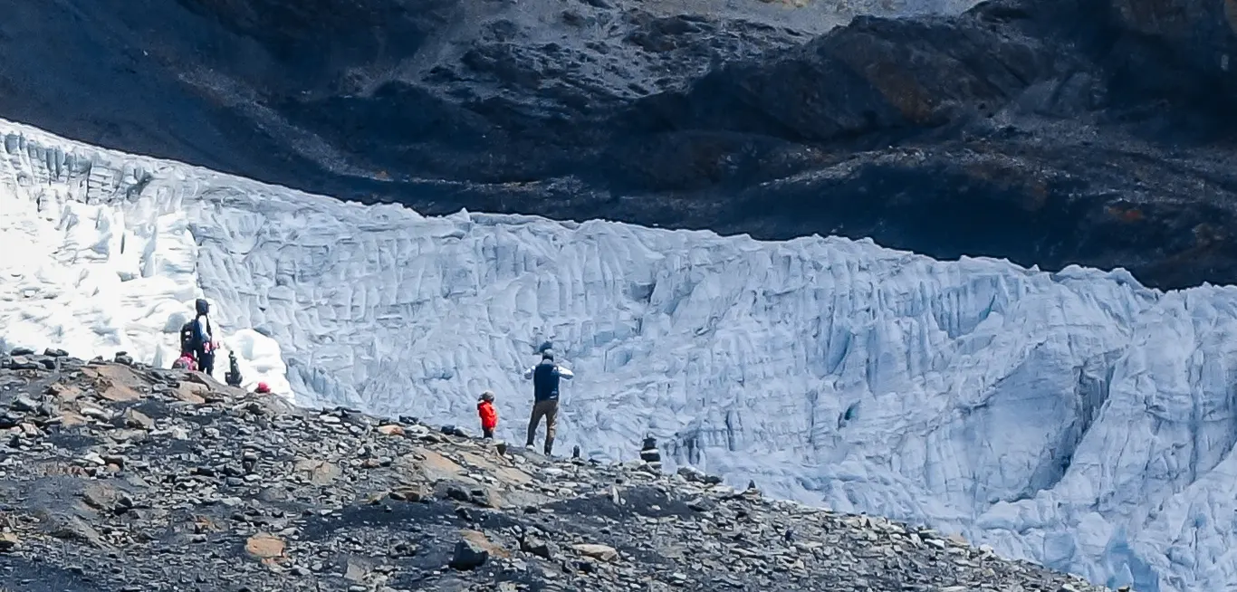 Glaciar Pastoruri en el Parque Nacional Huascarán, Áncash