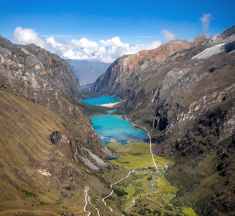 laguna llanganuco panorama huaraz aventurero premium